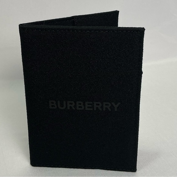 Burberry Black Canvas Passport Card Holder - Picture 2 of 14